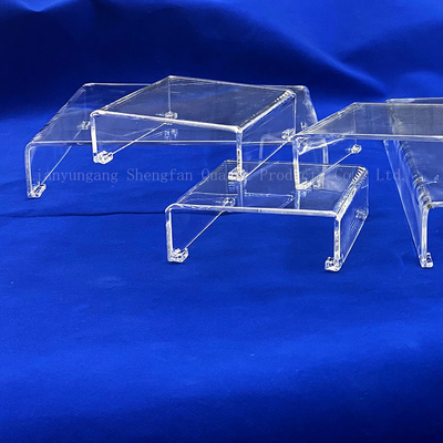 Vidrio de cuarzo cuadrado transparente de laboratorio con composición química de sio2