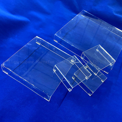 Vidrio de cuarzo cuadrado transparente de laboratorio con composición química de sio2