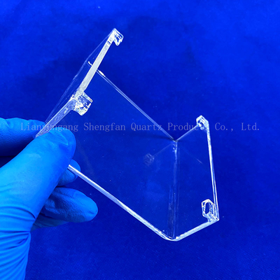 Vidrio de cuarzo cuadrado transparente de laboratorio con composición química de sio2