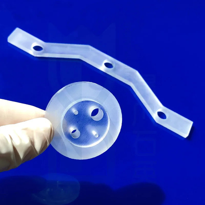 Optical de alta pureza Perforado Cuarzo en forma de piezas Claras