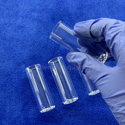Fabrica de alta temperatura a medida y resistente a la corrosión del tubo de cuarzo extremo perforado