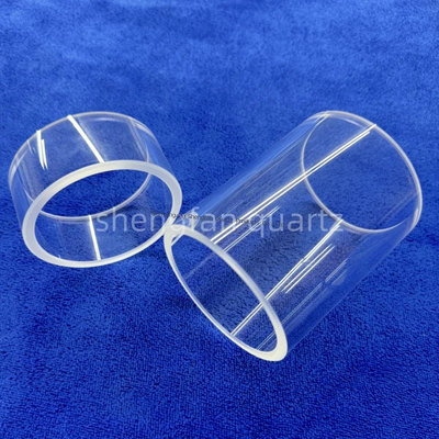 Tubo de vidrio de cuarzo transparente con resistencia al calor personalizado para aeroespacial
