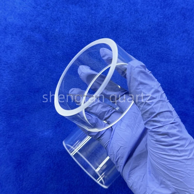 Tubo de vidrio de cuarzo transparente con resistencia al calor personalizado para aeroespacial