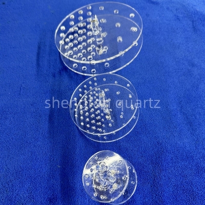 Fabricante Precio barato Placas de cristal de cuarzo transparente de alta calidad pulido