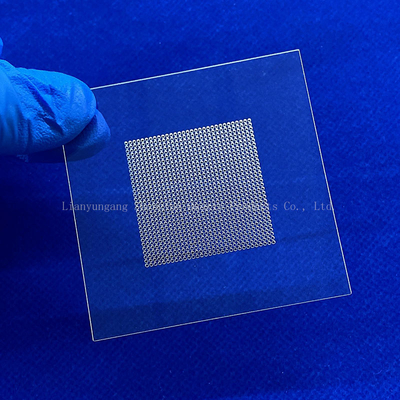 99.99% Placa de cuarzo de alta pureza con ranura láser de sílice fundido de cristal de cuarzo de cristal de ventana de cristal de cuarzo