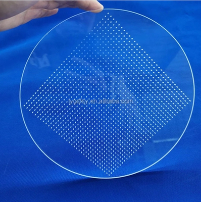 99.99% Placa de cuarzo de alta pureza con ranura láser de sílice fundido de cristal de cuarzo de cristal de ventana de cristal de cuarzo