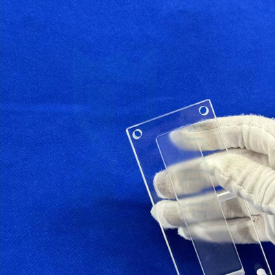 Mecanizado CNC de la hoja de cuarzo perforando y ranurando alta precisión alta temperatura