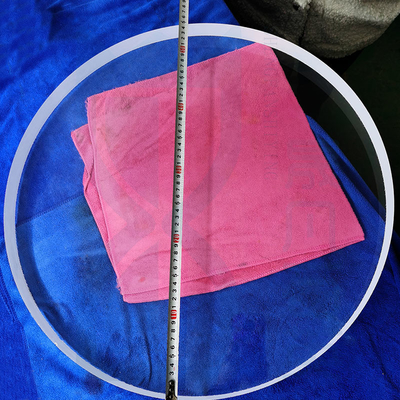 Alta transmisión de luz gran diámetro disco de cristal de cuarzo transparente lámina de cristal de cuarzo personalizado