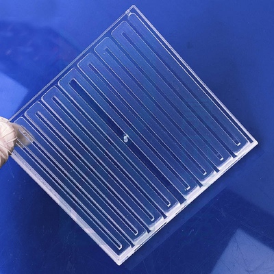 Cnc acabado de alta temperatura de cuarzo con ranuras de limpieza de limpieza