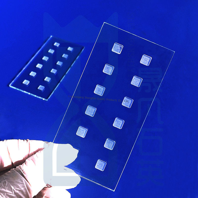 Placa de vidrio de cuarzo personalizada de 0.5-100 mm para aplicaciones ópticas en semiconductores