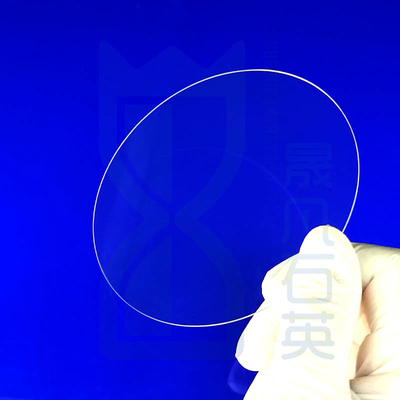 Ventana de alta transmisión de luz de esquisto de cristal de cuarzo 2 "4" 6 " de cristal de cuarzo Wafer Wafer 0,3 mm de espesor