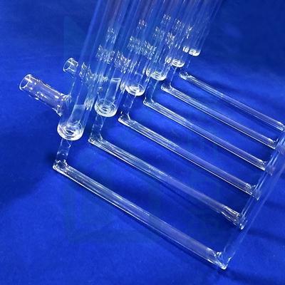 Tubo de vidrio de cuarzo resistente a la corrosión a altas temperaturas personalizado