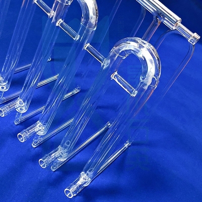Tubo de vidrio de cuarzo resistente a la corrosión a altas temperaturas personalizado