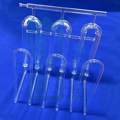 Tubo de vidrio de cuarzo resistente a la corrosión a altas temperaturas personalizado