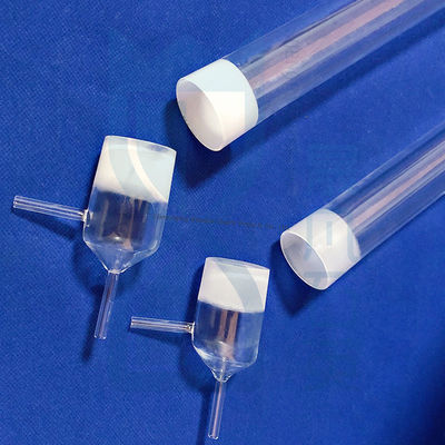 Soporte para matraz de vidrio de cuarzo de sílice fundida personalizado con junta 29/32 24/29