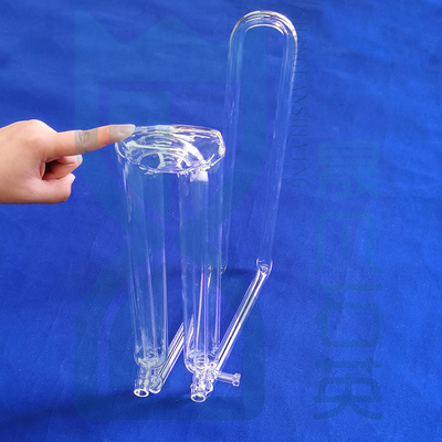 tubo de cristal de cuarzo fundido resistente a altas temperaturas laboratorio dedicado tubo de cristal de cuarzo transparente