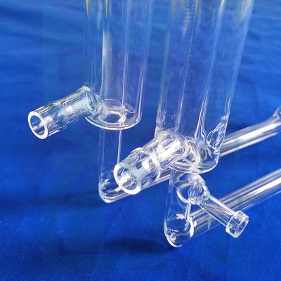 tubo de cristal de cuarzo fundido resistente a altas temperaturas laboratorio dedicado tubo de cristal de cuarzo transparente