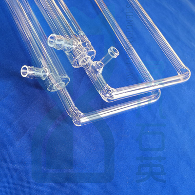 tubo de cristal de cuarzo fundido resistente a altas temperaturas laboratorio dedicado tubo de cristal de cuarzo transparente