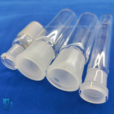 cilindro de vidrio a medida de un lado sellado tubo de prueba de cuarzo de vidrio tubo de laboratorio de vidrio