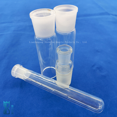 cilindro de vidrio a medida de un lado sellado tubo de prueba de cuarzo de vidrio tubo de laboratorio de vidrio