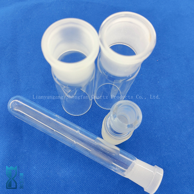 cilindro de vidrio a medida de un lado sellado tubo de prueba de cuarzo de vidrio tubo de laboratorio de vidrio