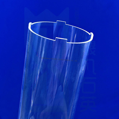 1100C Punto de deformación Tubo de vidrio de cuarzo para aplicaciones ópticas en la fabricación industrial