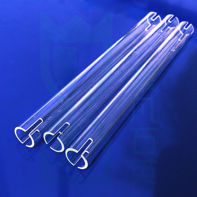 Fábrica de hornos resistentes a altas temperaturas tubo de calentamiento de cuarzo fundido a medida tubo de cristal de cuarzo
