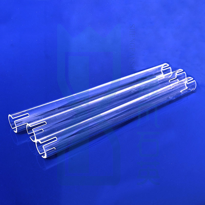 Fábrica de hornos resistentes a altas temperaturas tubo de calentamiento de cuarzo fundido a medida tubo de cristal de cuarzo