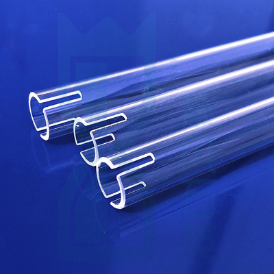 Fábrica de hornos resistentes a altas temperaturas tubo de calentamiento de cuarzo fundido a medida tubo de cristal de cuarzo