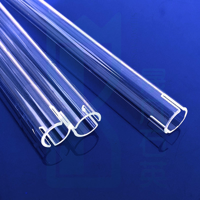 Fábrica de hornos resistentes a altas temperaturas tubo de calentamiento de cuarzo fundido a medida tubo de cristal de cuarzo