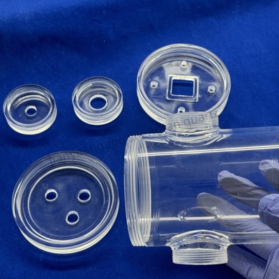 Producción de tuberías de cristal de cuarzo transparentes resistentes a la corrosión a altas temperaturas