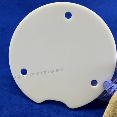 Hoja de placa de cuarzo fundido de ópalo a medida Resistente a altas temperaturas y corrosión