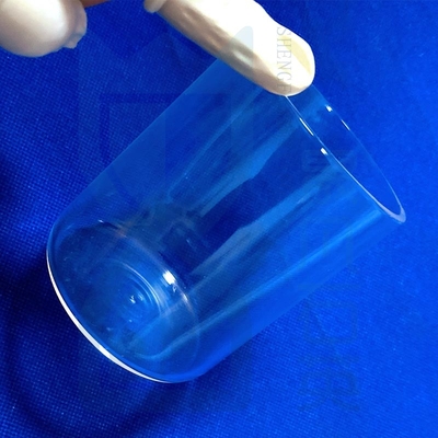 Topo de ensayo de fondo plano de cristal de cuarzo resistente a la corrosión a altas temperaturas