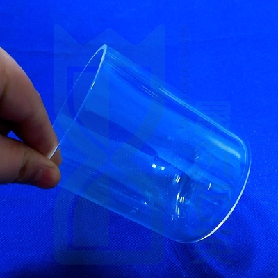 Topo de ensayo de fondo plano de cristal de cuarzo resistente a la corrosión a altas temperaturas