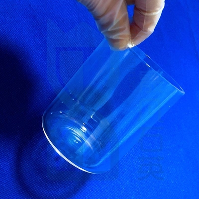 Topo de ensayo de fondo plano de cristal de cuarzo resistente a la corrosión a altas temperaturas