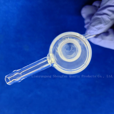 Instrumentos de laboratorio transparentes de vidrio de pared doble sellados de un lado y de tubo de cuarzo