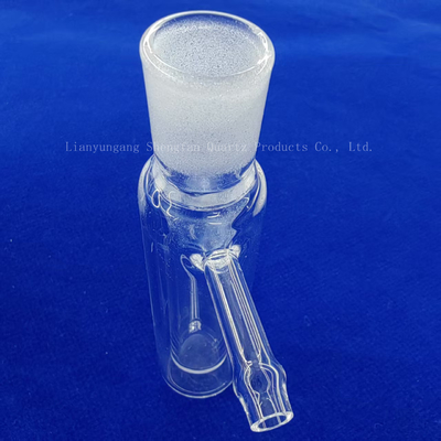 Instrumentos de laboratorio transparentes de vidrio de pared doble sellados de un lado y de tubo de cuarzo
