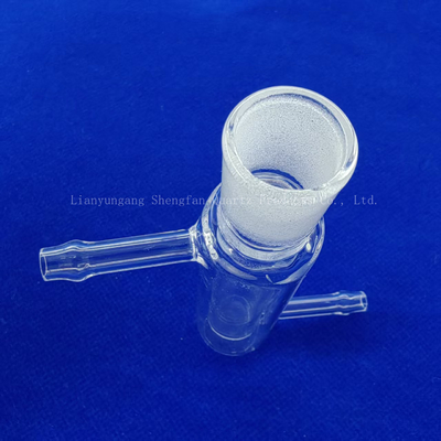 Instrumentos de laboratorio transparentes de vidrio de pared doble sellados de un lado y de tubo de cuarzo