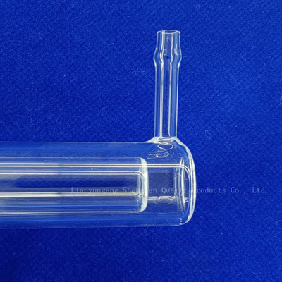 Instrumentos de laboratorio transparentes de vidrio de pared doble sellados de un lado y de tubo de cuarzo