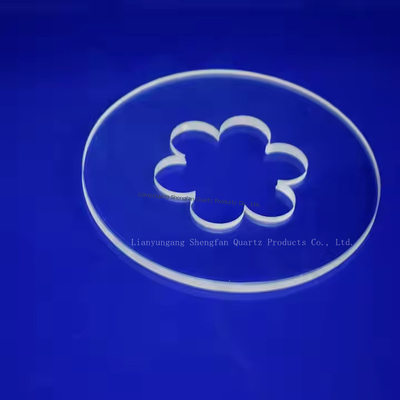 Placa de vidrio de cuarzo personalizada de 0.5-100 mm para aplicaciones ópticas en semiconductores