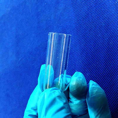 Topo de prueba de cuarzo de fondo redondo claro personalizado para laboratorio