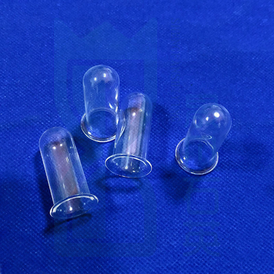 Topo de cristal de cuarzo de silicio de alta temperatura y alta pureza Topo de prueba de cuarzo con brida
