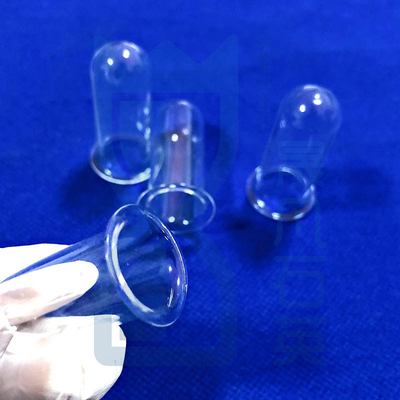 Topo de cristal de cuarzo de silicio de alta temperatura y alta pureza Topo de prueba de cuarzo con brida