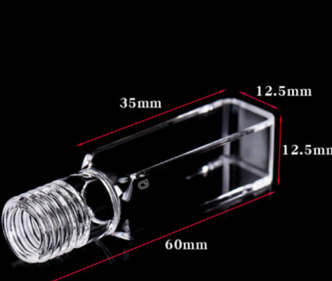 Esencial para el laboratorio! Cuevas de cuarzo ultravioleta 5mL/10mL 100% libre de burbujas Compatibles con espectrógrafos UV-Vis