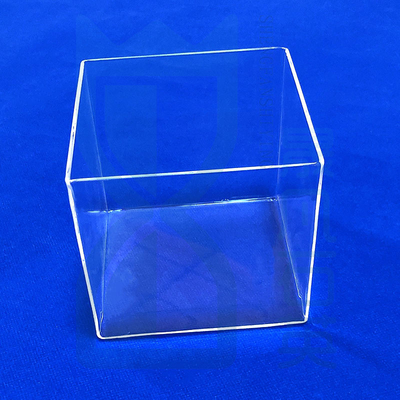 Contenedores de cuarzo resistentes a la corrosión a altas temperaturas de fábrica cilindros cuadrados de cuarzo con núcleos de arena de cuarzo para laboratorios