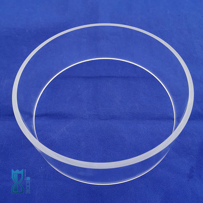 Venta directa de fábrica Tubos de vidrio de cuarzo de alta calidad resistentes al calor y a la corrosión Anillo de cristal de cuarzo para máquina de CVD.