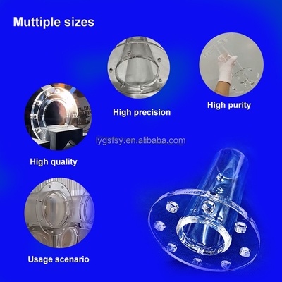 Reactor de tubo de vidrio de cuarzo UV para procesamiento de personalización