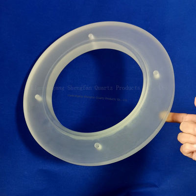 Piezas especiales de vidrio de cuarzo transparentes opacas resistentes a la corrosión y a altas temperaturas fabricadas en fábrica para soporte de muestras