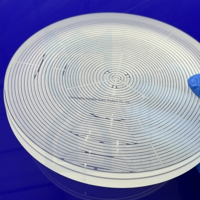 Placa de vidrio de cuarzo de alta temperatura personalizada por CNC para máquina de curado