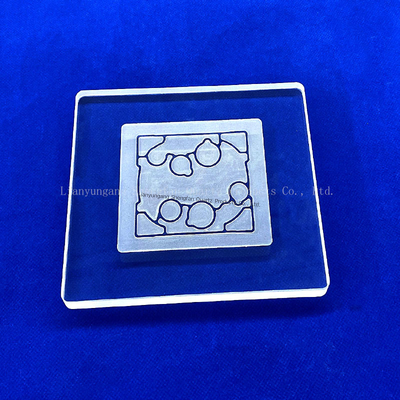 Placa de vidrio de cuarzo de alta temperatura personalizada por CNC para máquina de curado